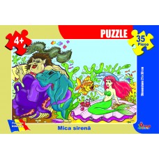 Puzzle - Mica Sirenă - 35  piese